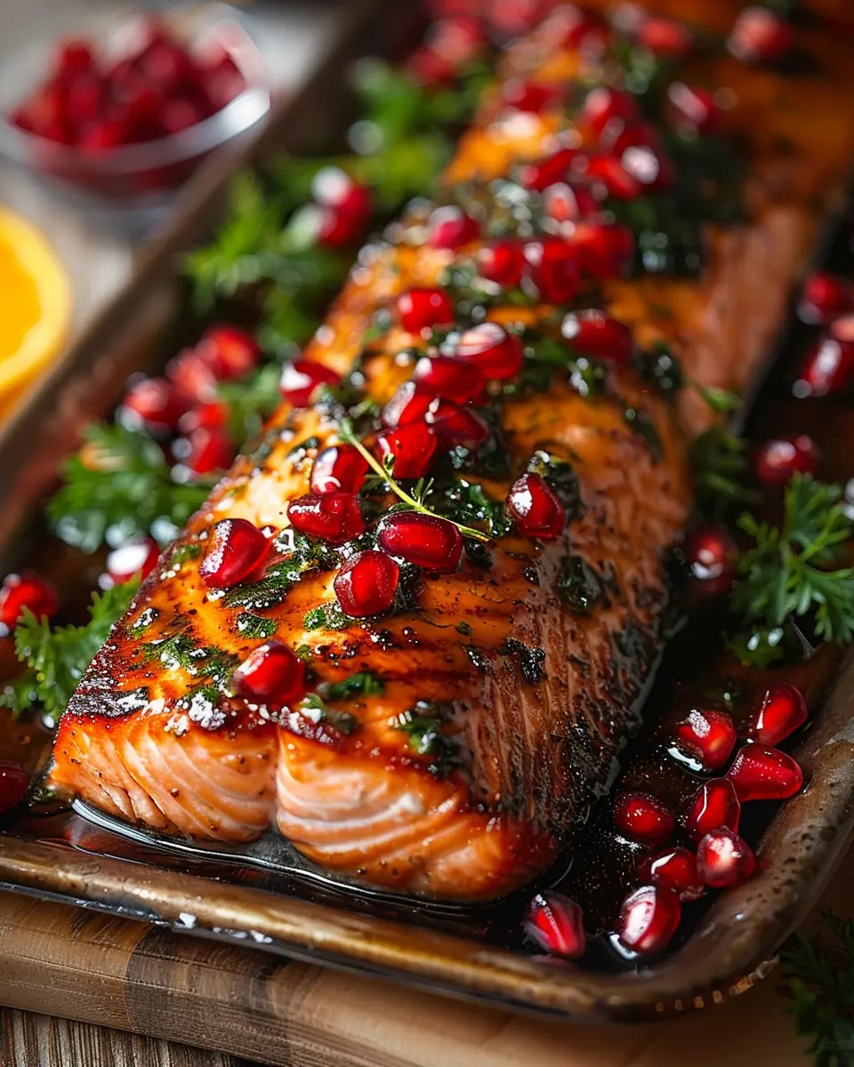 Pomegranate and Orange Glazed Salmon: Easy and Flavorful Delight
