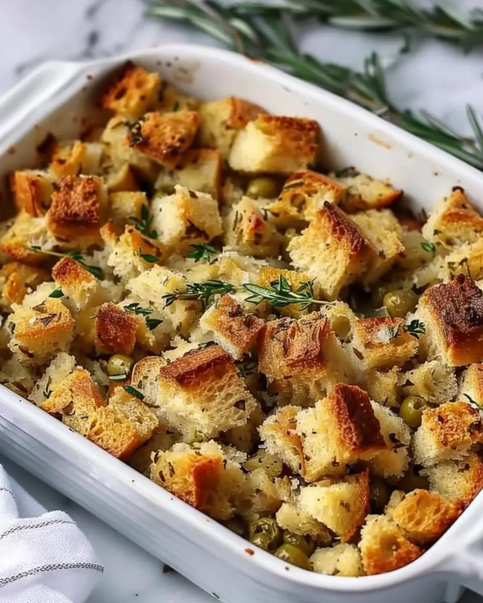 Easy Buttery Herb Stuffing for a Comforting Holiday Feast