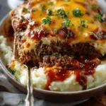 Meatloaf with Mashed Potatoes and Cheese Recipe
