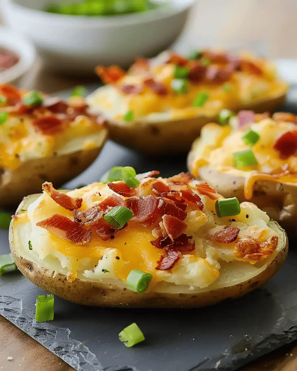 Ultimate Twice-Baked Potatoes with Turkey Bacon and Chicken Ham