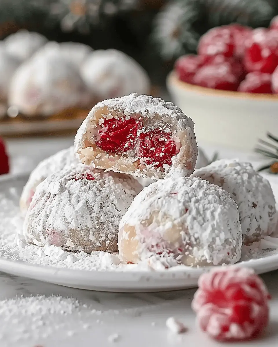 Raspberry Almond Snowball Cookies: The Best Sweet Treat to Savor