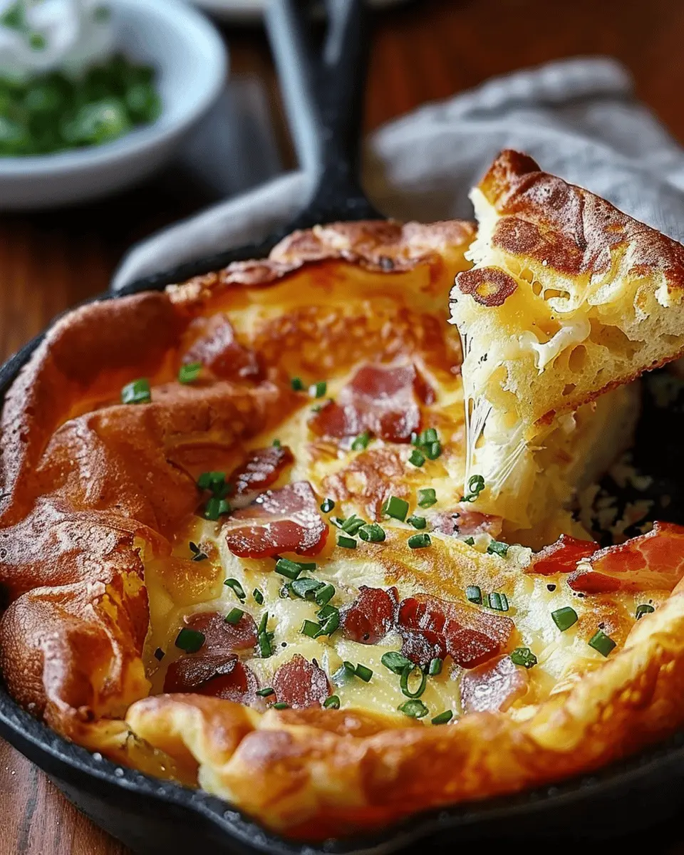 Savory Cheddar and Bacon Dutch Baby: A Cheesy Breakfast Delight