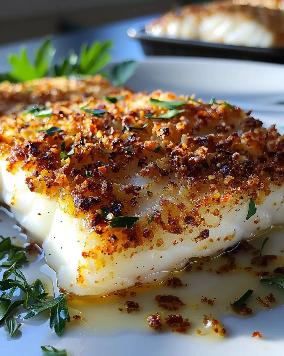 Garlic Parmesan Crusted Halibut Garlic Parmesan Crusted Halibut