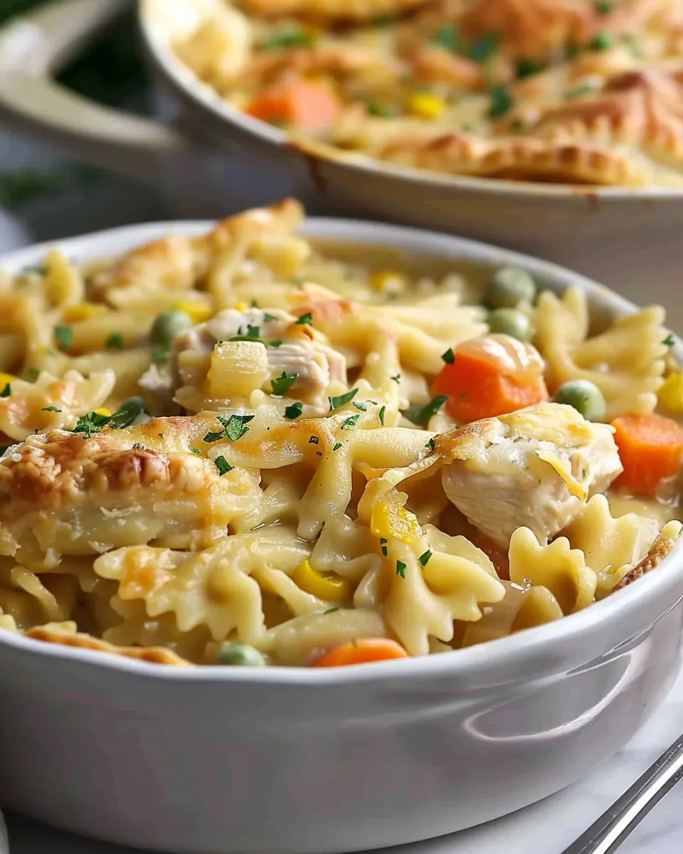 Quick Chicken Pot Pie Pasta: Indulgent Comfort Food Made Easy