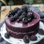 Blackberry Velvet Gothic Cake