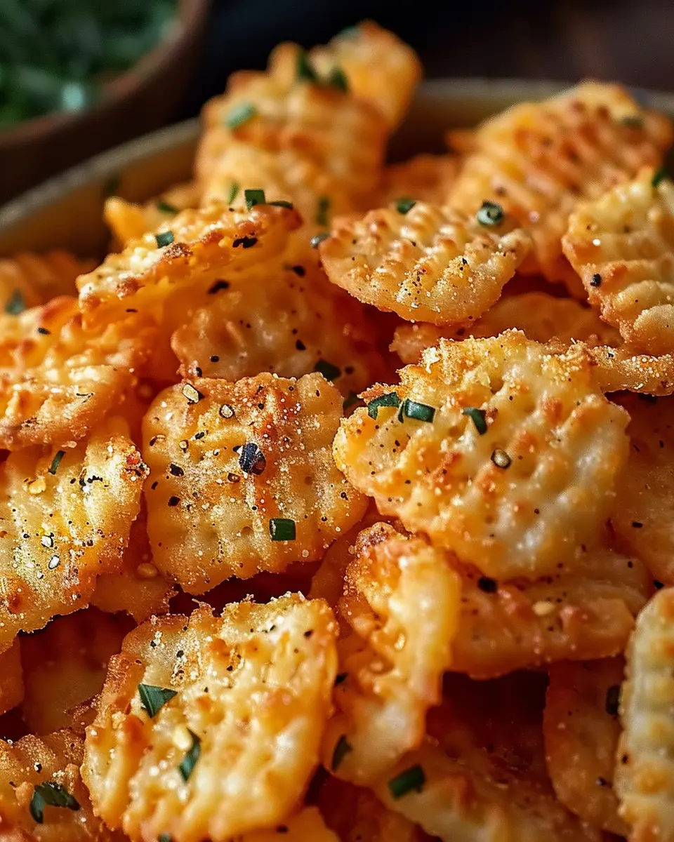 Cheesy Garlic Ritz Bits Snacks: Easy Turkey Bacon Delight