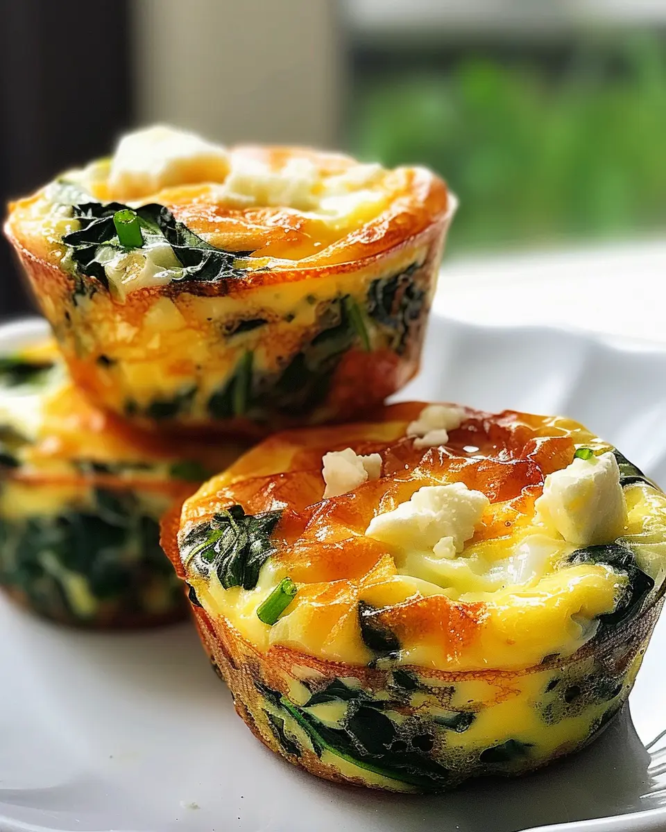 Quick &amp; Healthy Egg Muffins: Easy Spinach &amp; Feta Bliss