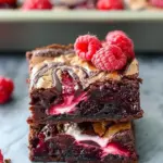 Decadent Raspberry Swirl Brownies