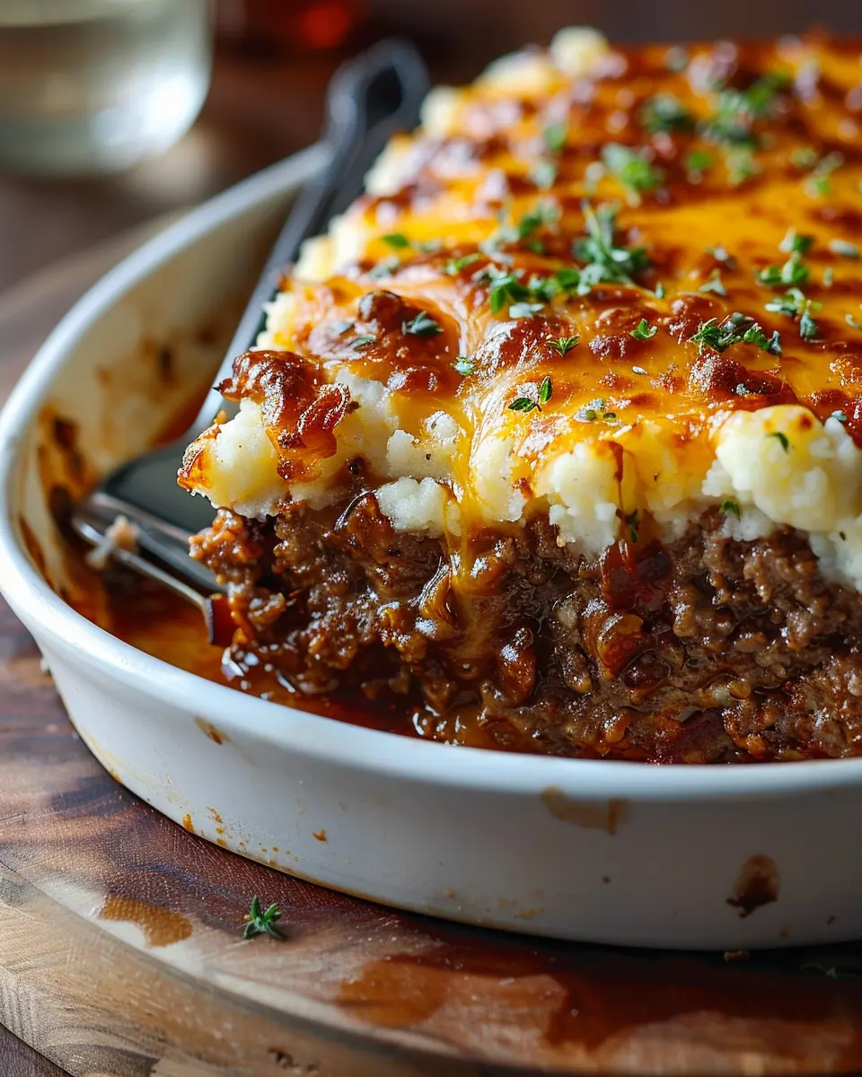 Meatloaf with Mashed Potatoes and Cheese: Easy Turkey Bacon Twist