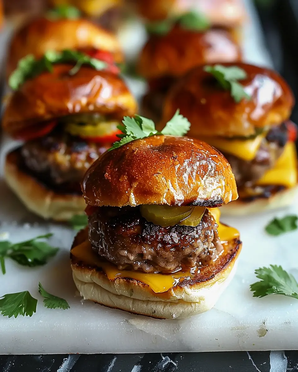 Pinit Print Recipe Sheetpan Burger Sliders with Turkey Bacon Delight