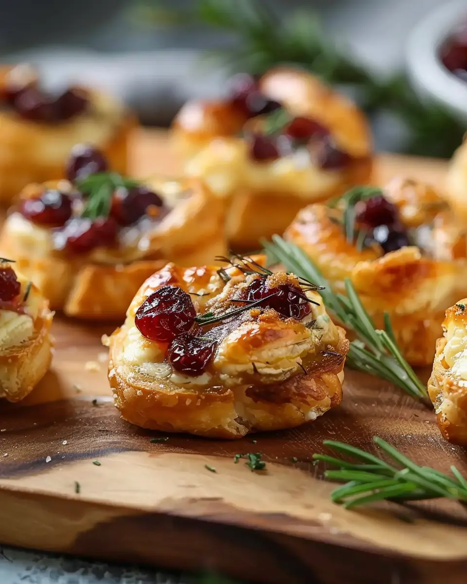 Baked Cranberry Brie Bites: Easy &amp; Indulgent Holiday Treats