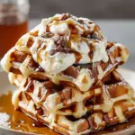 Cinnamon Roll Waffles Cream Cheese