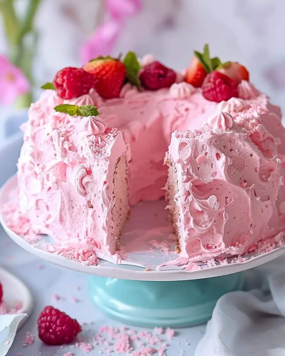 Beautiful Pink Angel Food Cake: A Delightfully Easy Recipe