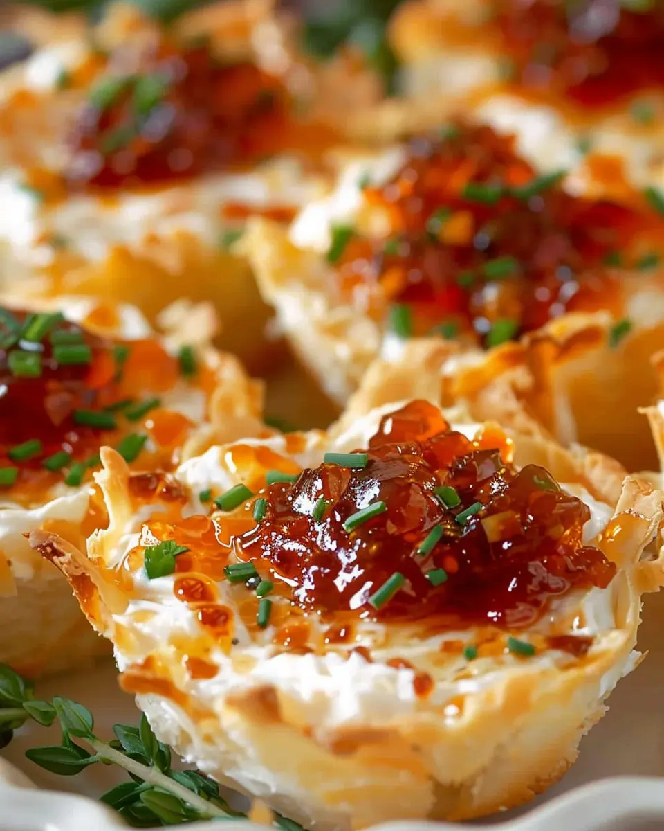 Quick Pepper Jelly Cream Cheese Appetizer Dip for Turkey Bacon Bites