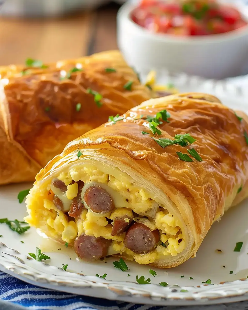 Sausage Egg Breakfast Roll-Ups: Quick &amp; Easy Morning Delight