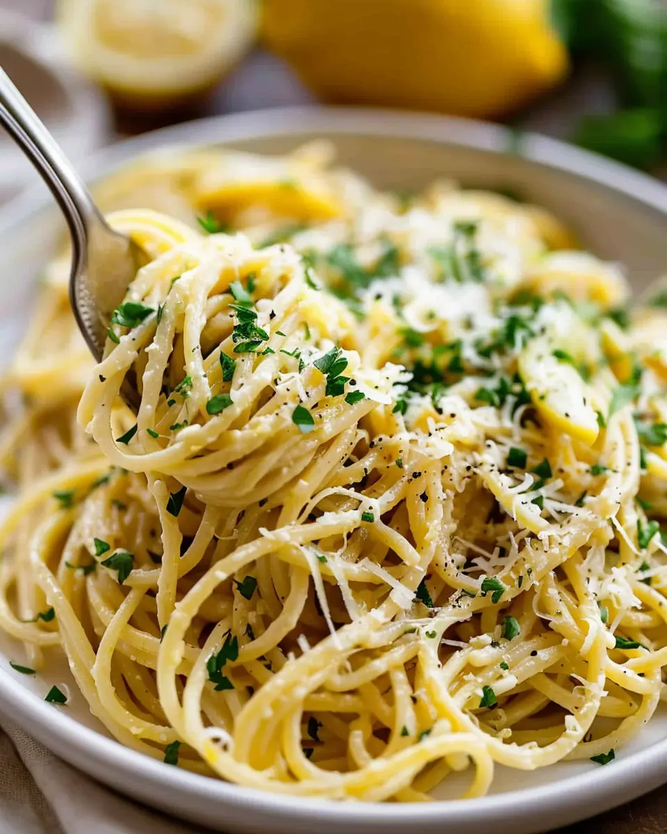 Easy Lemon Parmesan Pasta with Turkey Bacon for Busy Nights