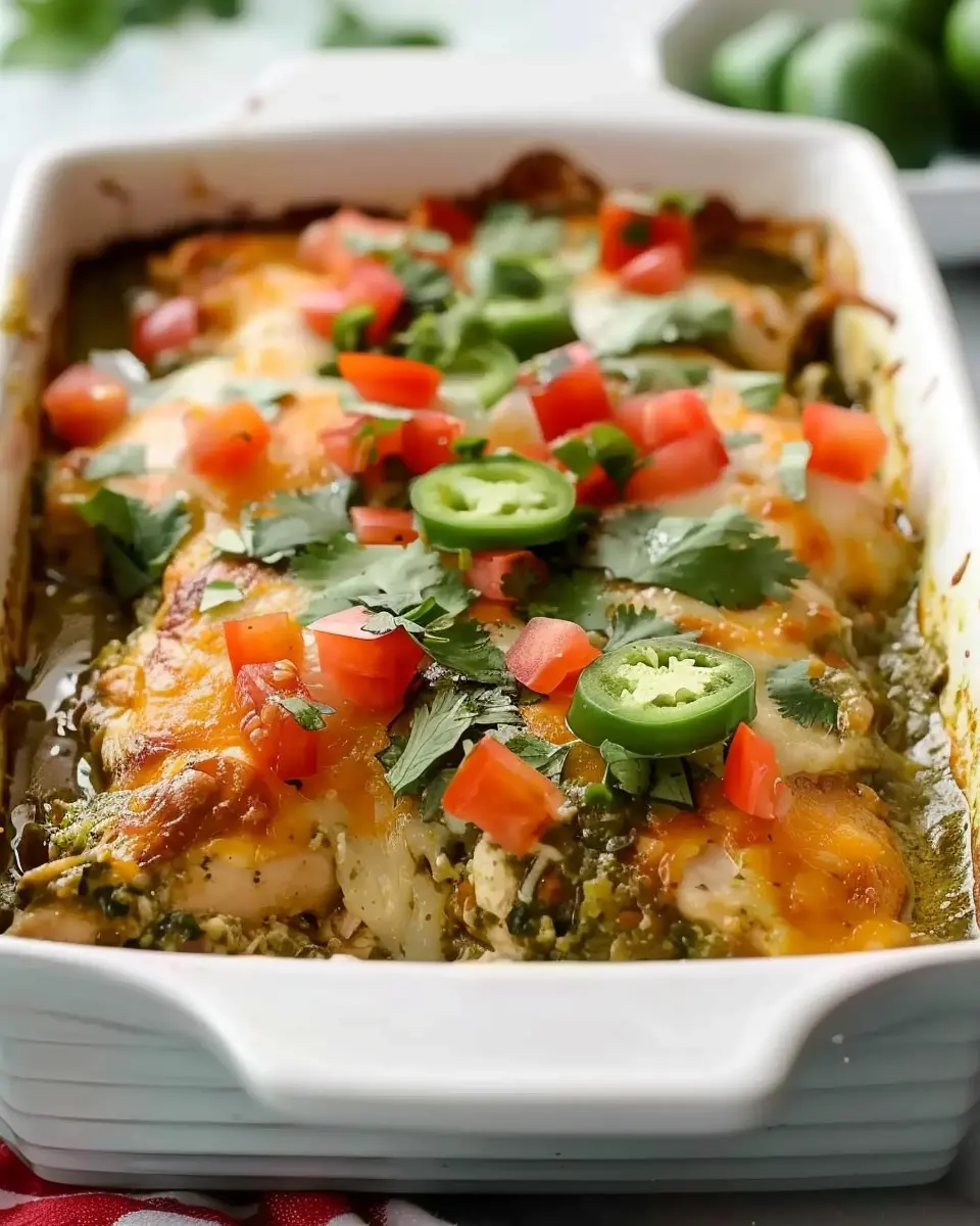Salsa Verde Chicken Casserole: A Quick and Flavorful Family Delight