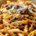 Creamy High Protein Beef Pasta