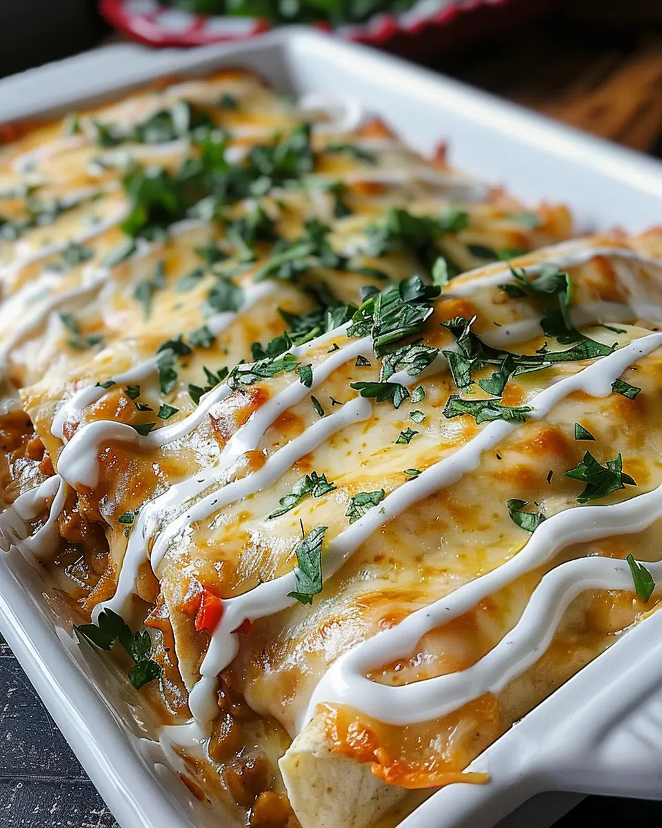 Creamy Queso Chicken Enchiladas: Easy Comfort Food Delight