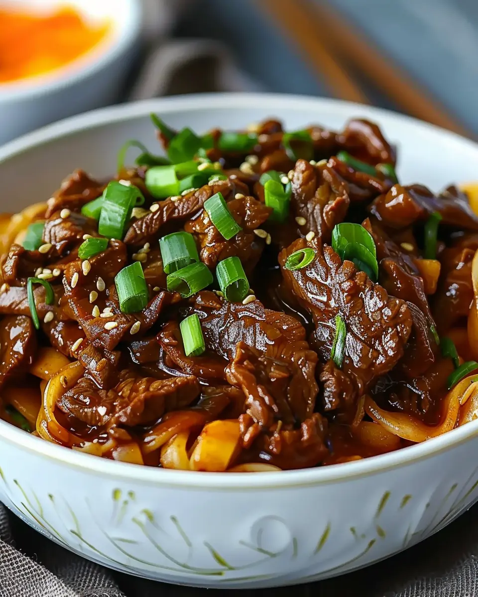 Slow Cooker Korean Beef Noodles Recipe: Easy &amp; Irresistibly Savory