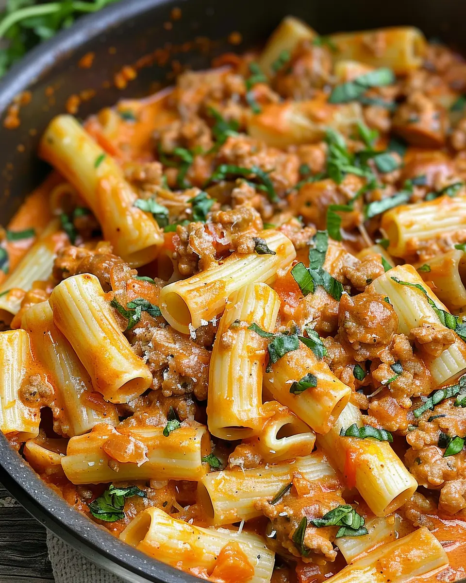 Creamy Sausage Rigatoni: The Easy One-Pot 30-Minute Delight