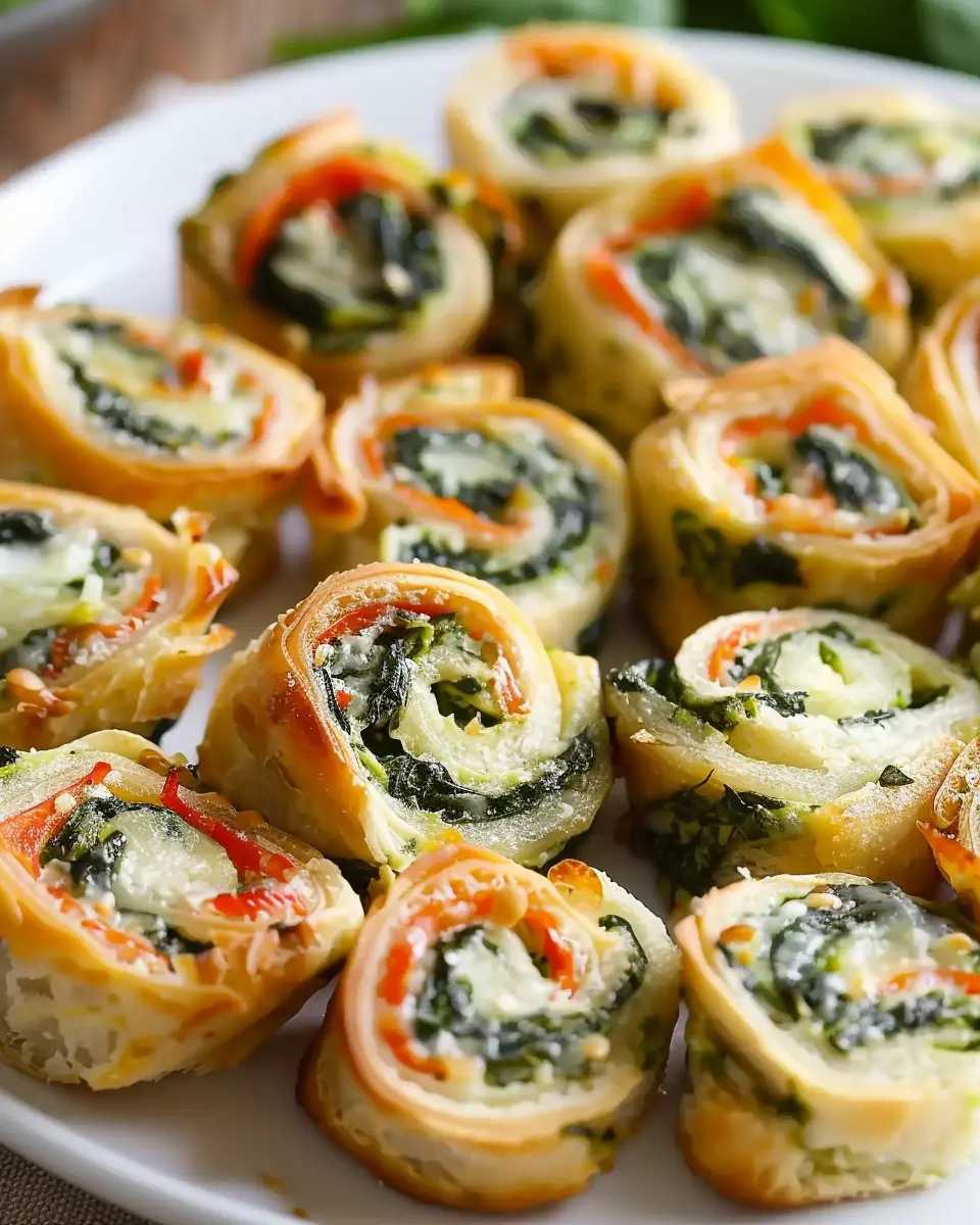 Spinach Dip in Bite-Sized Pinwheels: Easy Turkey Bacon Delight