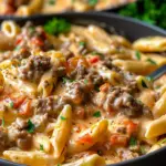High Protein Creamy Beef Pasta Recipe