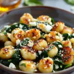 Crispy Gnocchi Spinach Feta