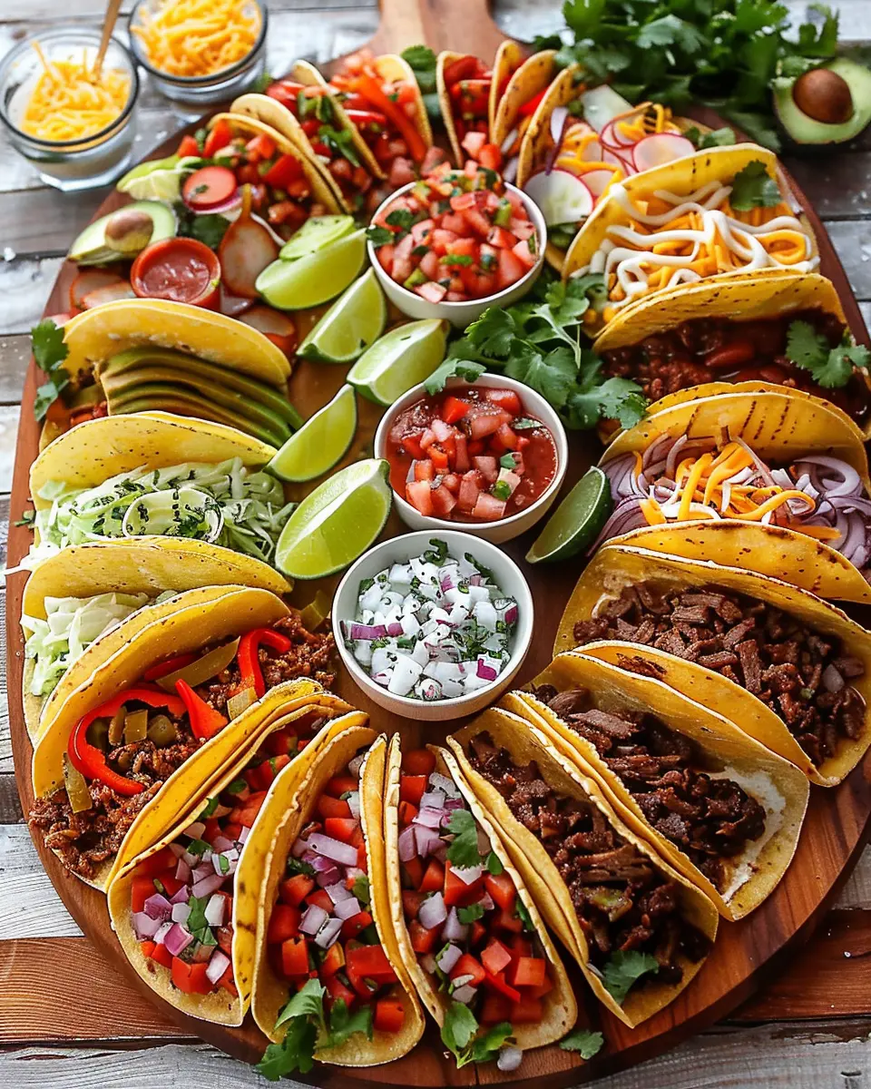 Taco Dinner Board with Appetizer: Easy and Delicious Family Feast