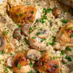 Creamy Mushroom Chicken and Rice