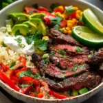High Protein Steak Fajita Bowl
