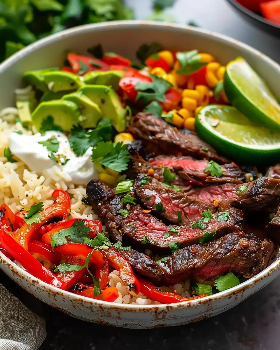 High Protein Steak Fajita Bowl: Easy and Delicious Weeknight Meal