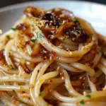 Caramelized Onion Pasta with Chili Oil