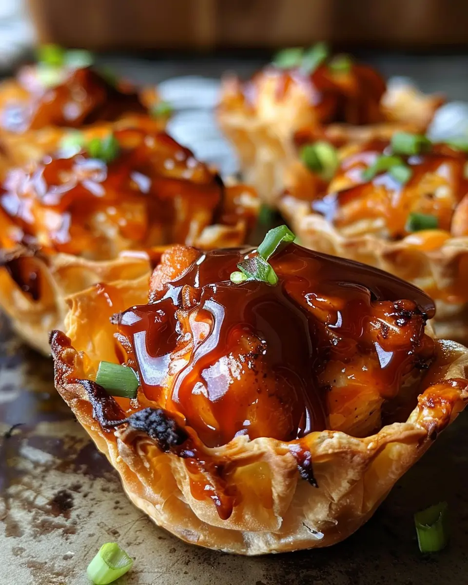 5-Minute Barbecue Chicken Cups: Delicious Turkey Bacon Delight