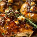 Slow Cooker Chicken with Fig Jam and Goat Cheese
