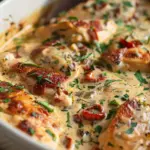 Creamy Baked Tuscan Chicken