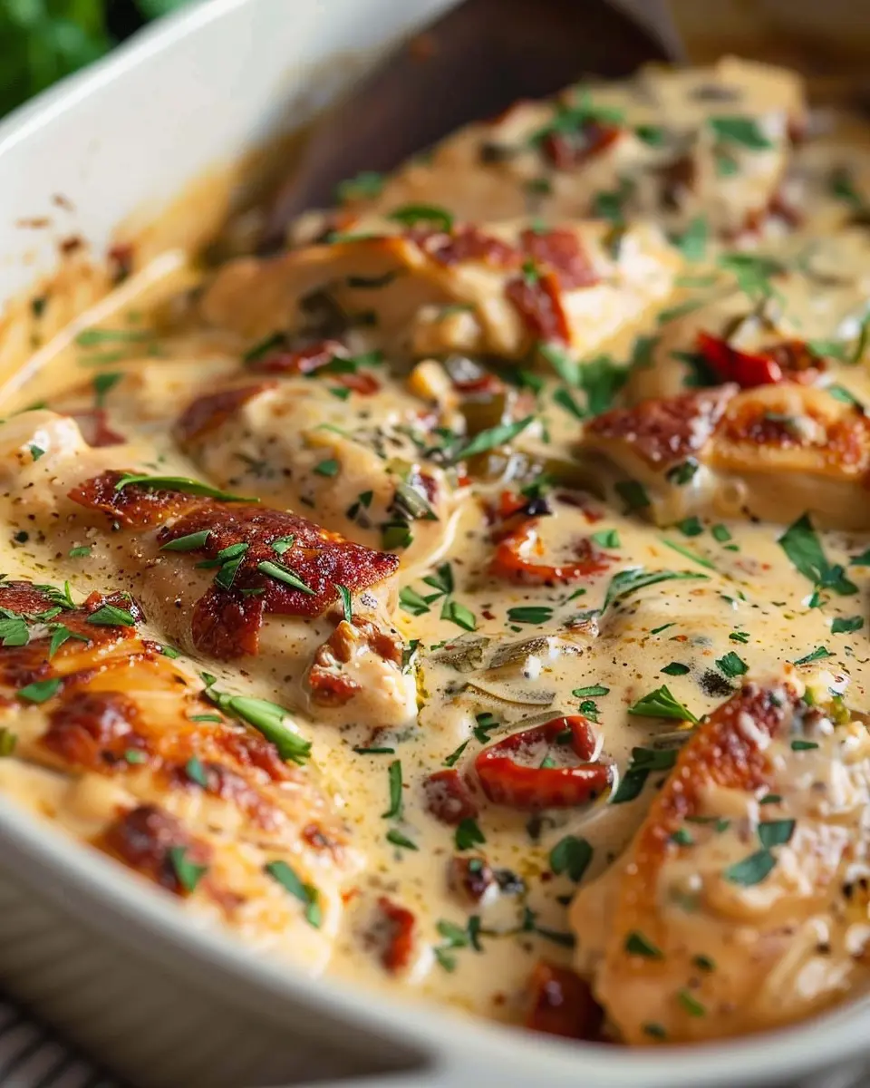 Creamy Baked Tuscan Chicken: Indulgent Flavor Without the Guilt