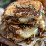 Pear & Apple Grilled Cheese With Caramelized Onions