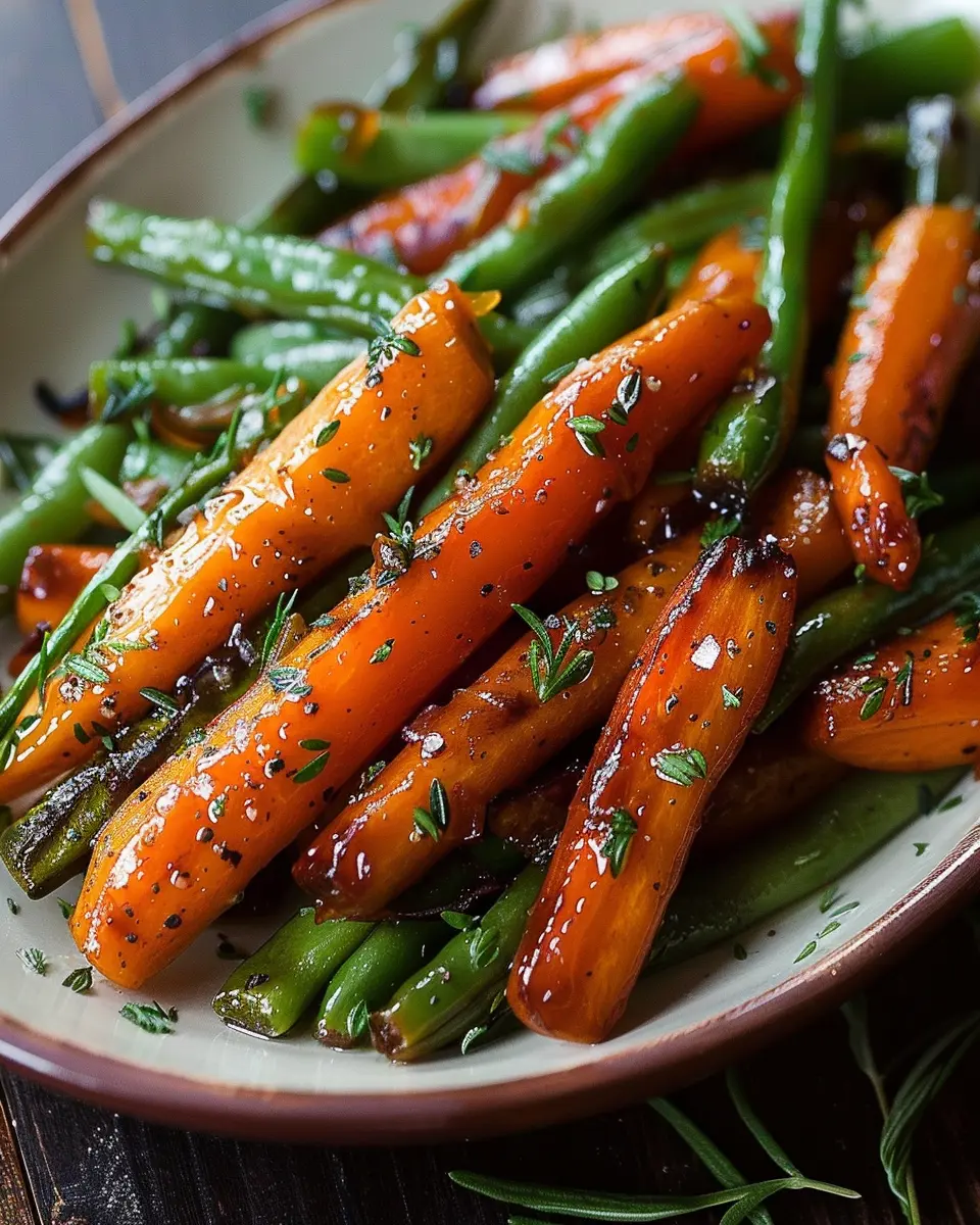 Honey Glazed Carrots &amp; Green Beans: Easy, Flavorful Side Dish