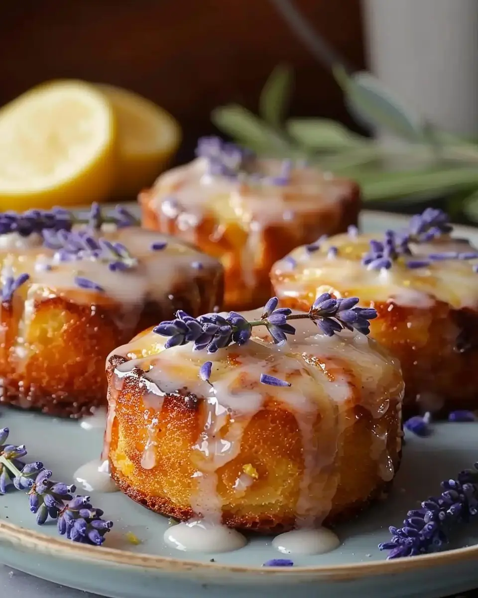 Mini Lemon Cakes With Lavender Glaze: A Delightful Treat for All