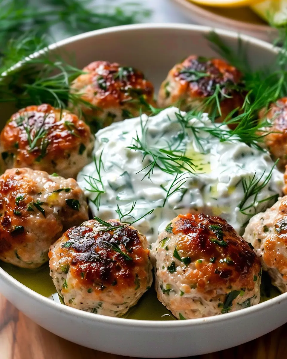 Greek Chicken Meatballs: Juicy Recipe with Tzatziki Sauce You’ll Love