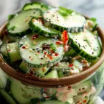 Easy California Roll Cucumber Salad