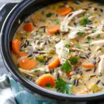 Slow Cooker Chicken and Wild Rice Soup