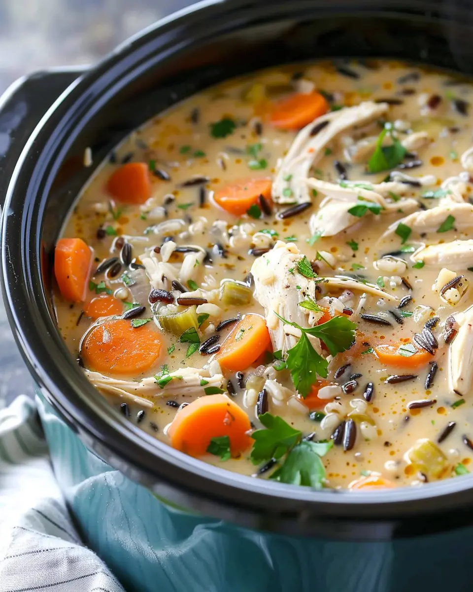 Slow Cooker Chicken and Wild Rice Soup: The Best Comfort Meal