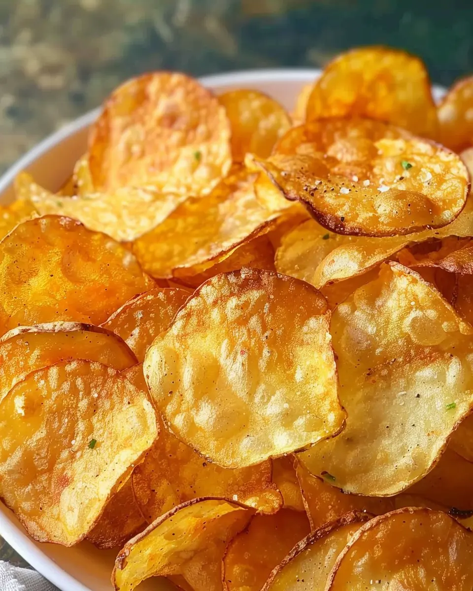 Crispy Golden Air Fryer Potato Chips: The Best Homemade Snack