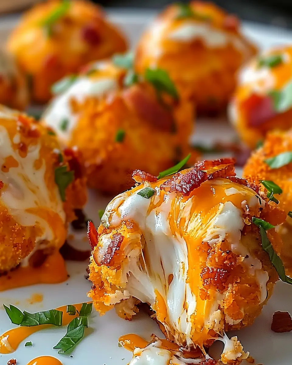 Buffalo Chicken Turkey Bacon Mozzarella Bombs for Game Day Bliss